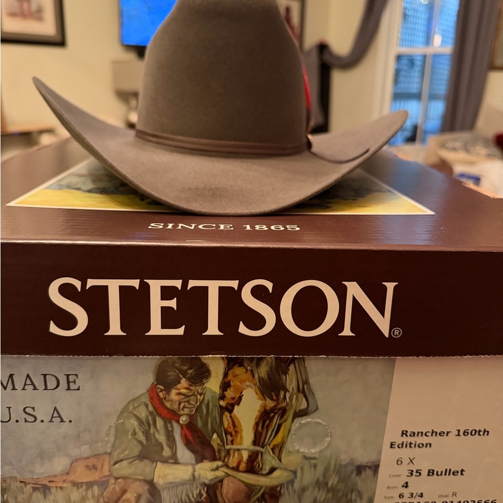 Stetson RANCHER 160TH EDITION, Bullet Color, New W/ Box, Size 6 3/4